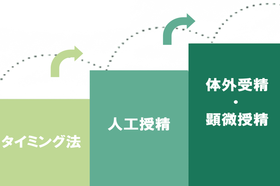 不妊治療の3つのステップと流れを専門医が徹底解説｜ステップ別成功の秘訣｜タイミング法、人工授精、体外受精（顕微授精）まで｜不妊治療なら生殖医療クリニック錦糸町駅前院