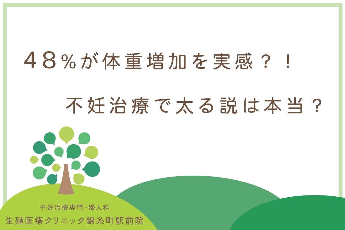 不妊治療で太る？48%が体重増加を実感？！生殖医療専門医が解説する体重増加の真実と効果的な対策｜不妊治療なら生殖医療クリニック錦糸町駅前院