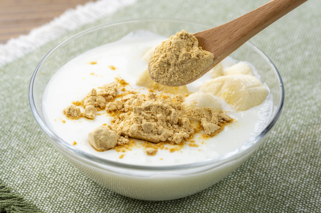 バナナきな粉ヨーグルト