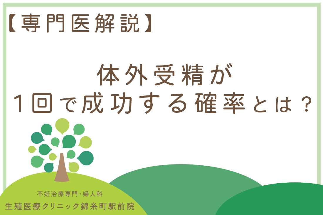 体外受精が1回で成功する確率とは？専門医が教える「累積妊娠率」の真実と成功の秘訣。｜不妊治療なら生殖医療クリニック錦糸町駅前院