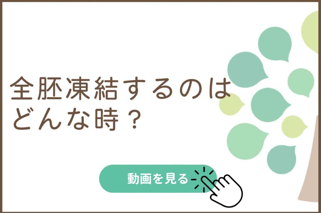 全胚凍結するのはどんな時？