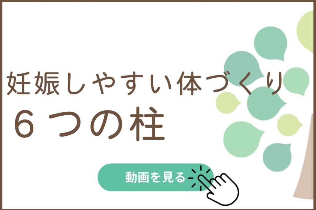 妊娠しやすい体づくり、６つの柱