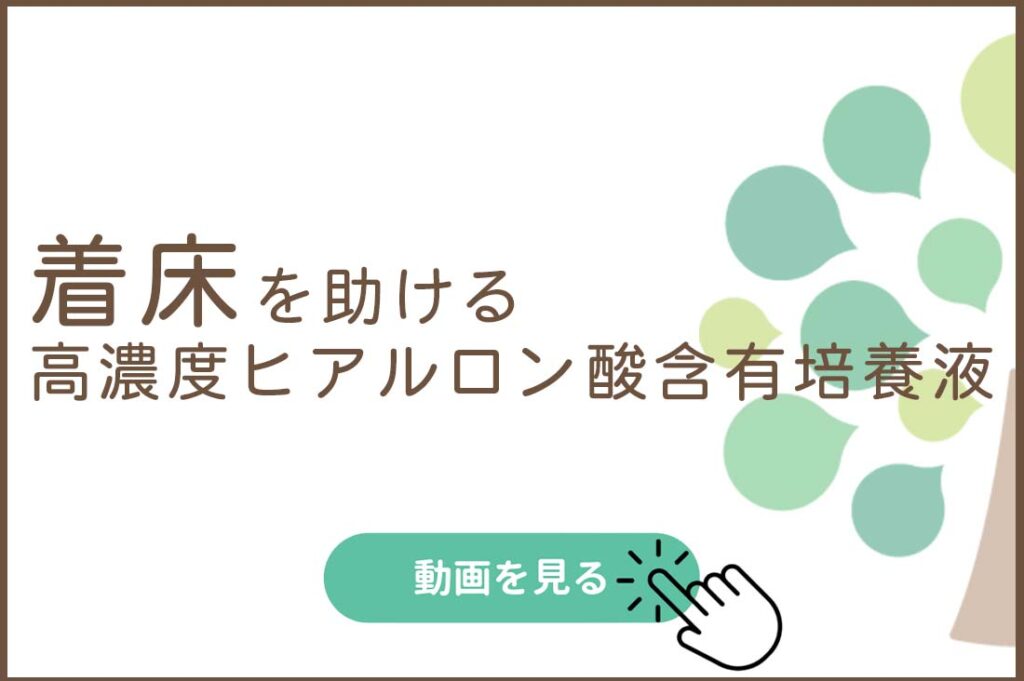 着床を助ける-高濃度ヒアルロン酸含有培養液