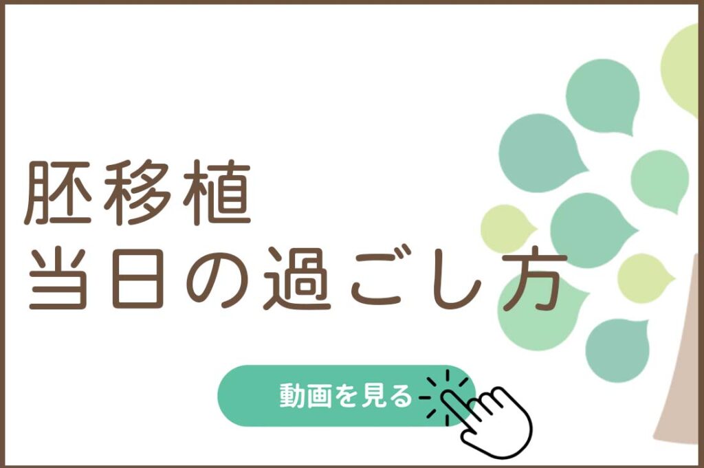 胚移植当日の過ごし方