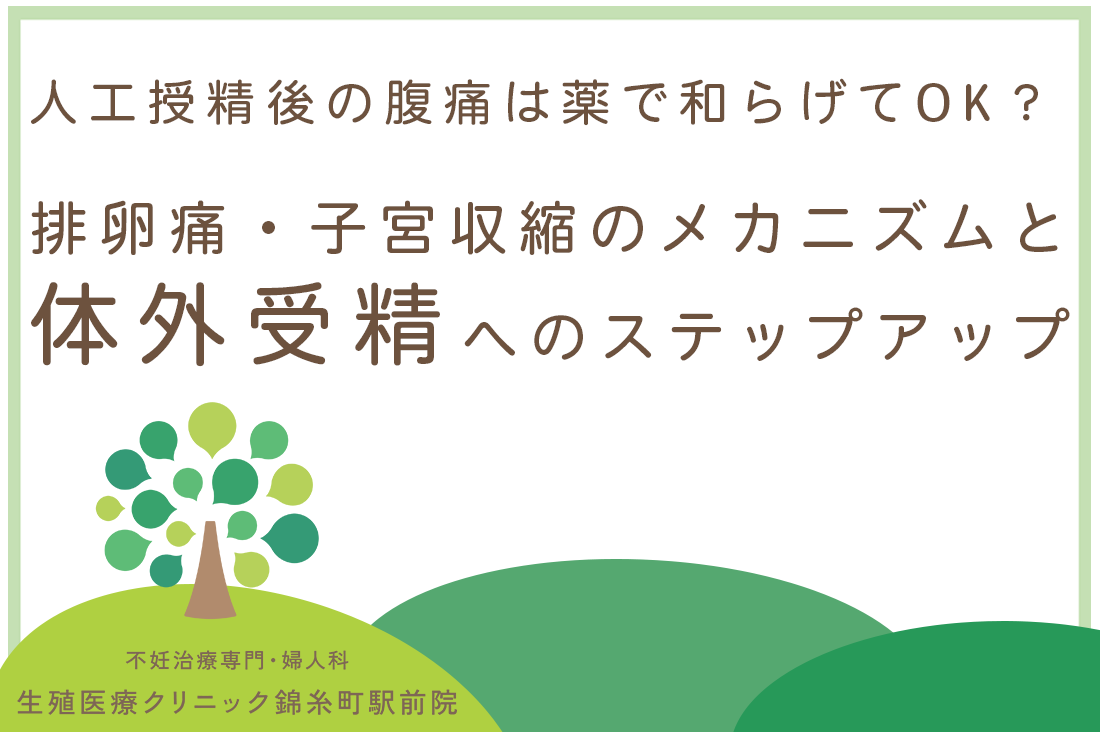 人工授精後の腹痛は薬で和らげてOK？排卵痛・子宮収縮のメカニズムと体外受精へのステップアップ｜不妊治療・体外受精・卵子凍結なら生殖医療クリニック錦糸町駅前院
