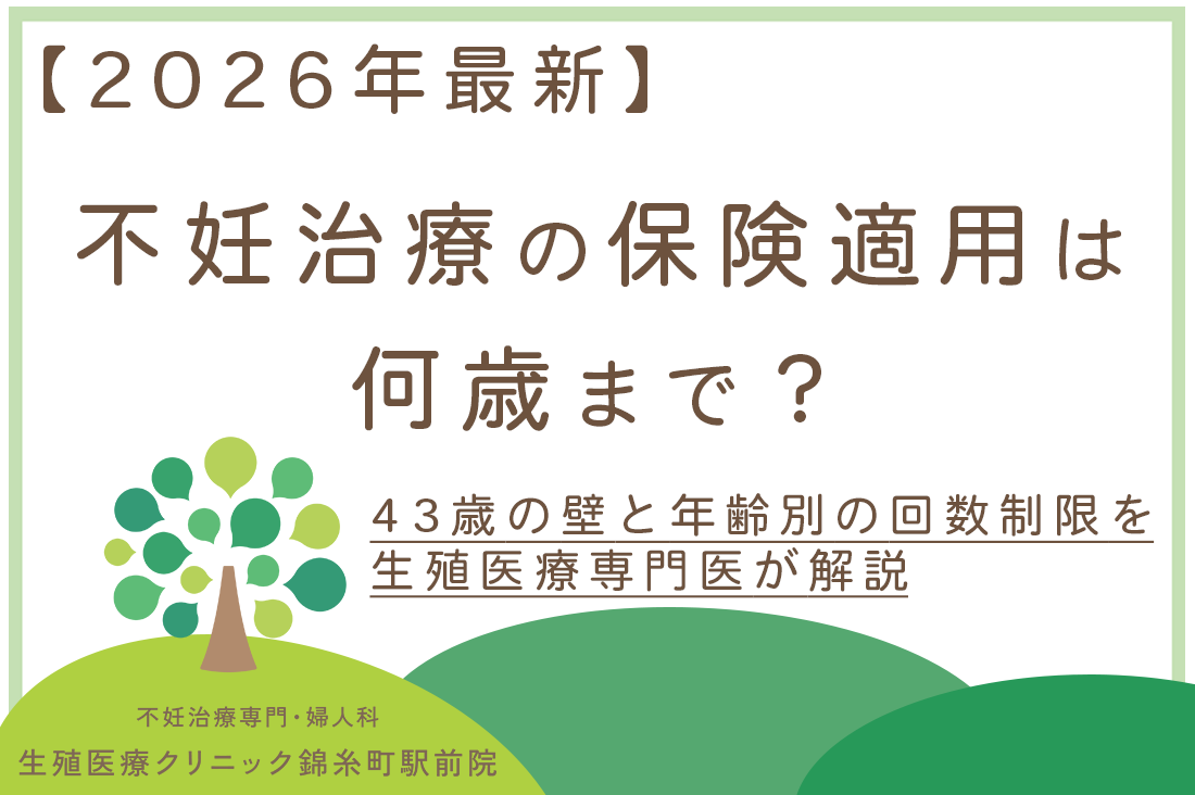 不妊治療の保険適用は何歳まで？43歳の壁と年齢別の回数制限を生殖医療専門医が解説【2026年最新】｜不妊治療・体外受精・卵子凍結なら生殖医療クリニック錦糸町駅前院