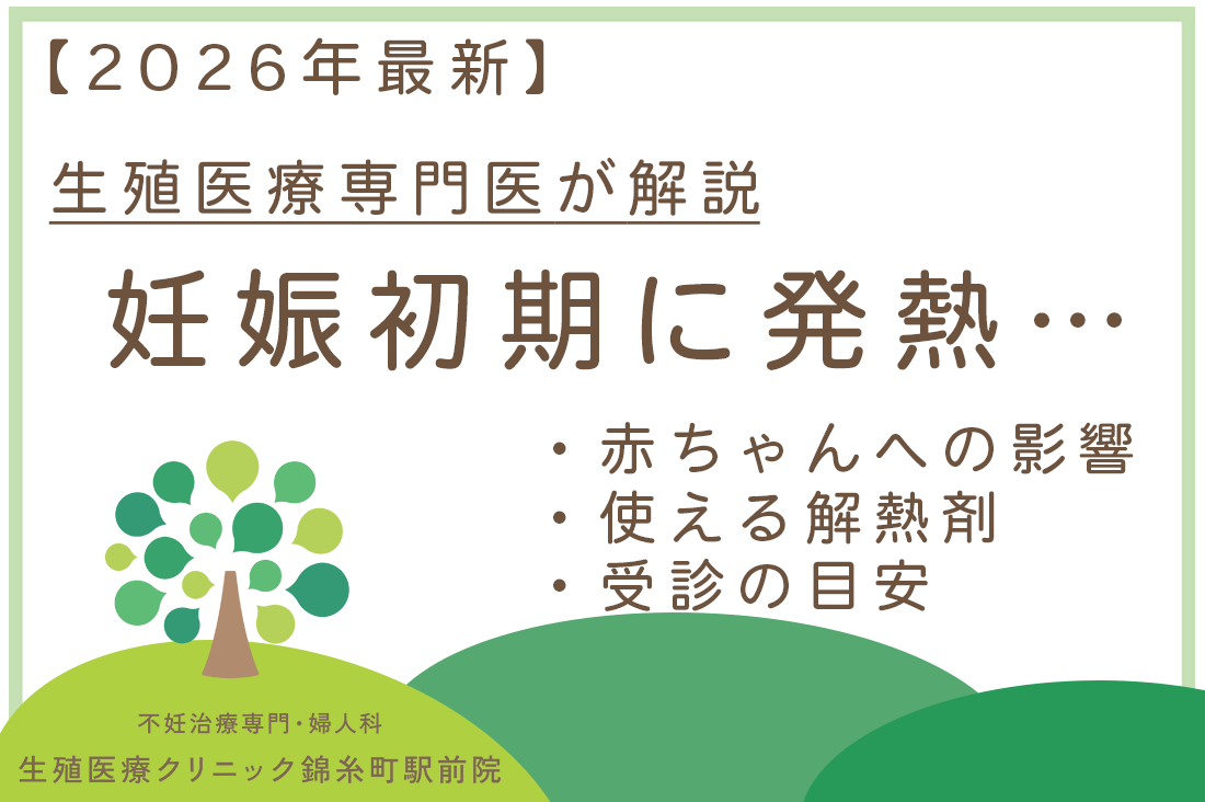 【専門医が解説】妊娠初期に発熱…赤ちゃんへの影響・使える解熱剤・受診の目安【2026年】｜不妊治療・体外受精・卵子凍結なら生殖医療クリニック錦糸町駅前院
