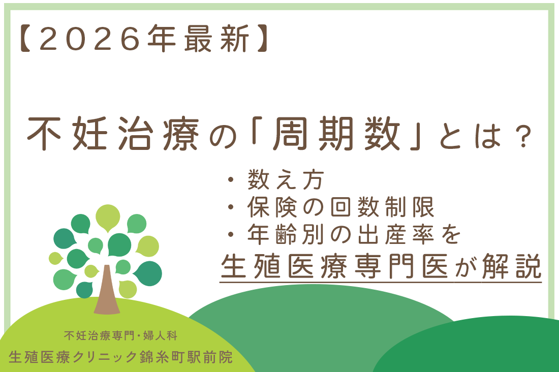 不妊治療の「周期数」とは？数え方・保険の回数制限・年齢別の出産率を生殖医療専門医が解説【2026年最新】｜不妊治療・体外受精・卵子凍結なら生殖医療クリニック錦糸町駅前院